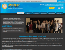 Tablet Screenshot of leadershipsunnyvale.org